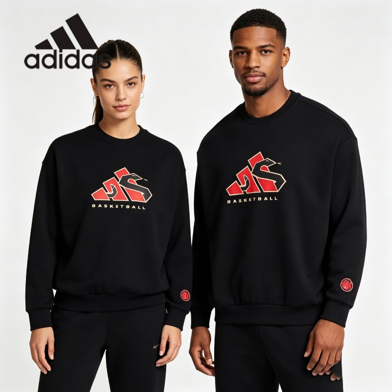 Street Fashion Adidas - アディダス クロップド ショート クルー スウェットシャツ Y2K