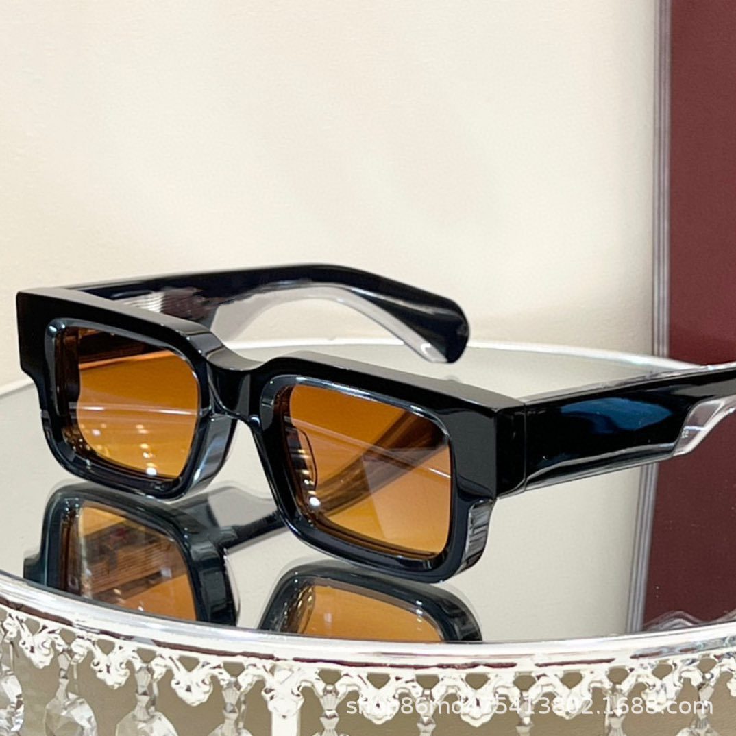 Street Fashion Glasses - 2026年新作プレートサングラス クロスボーダーレトロトレンド偏光サングラス 男女兼用ファッションサングラス