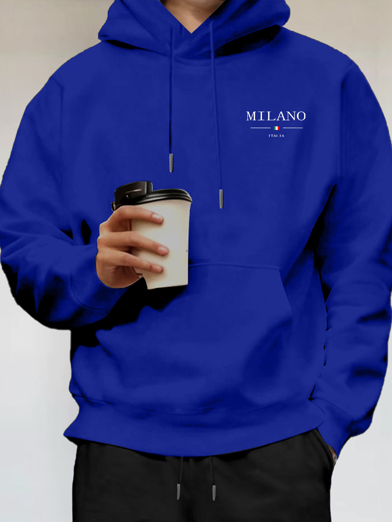 ミニマリストファッション ミラノレタープリント メンズフーデ - Street Fashion In Milan のレビューと価格