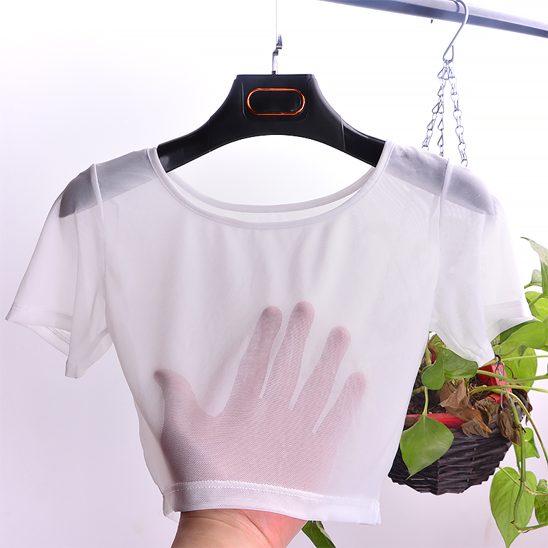 レディース サマー 半袖 メッシュインナーシャツ ホルターネ - Mesh Top Layering のレビューと価格