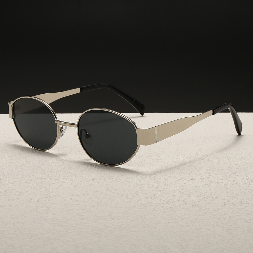 トレンドのラウンドフレームメタルサングラス レディース ファ - Street Fashion Glasses のレビューと価格