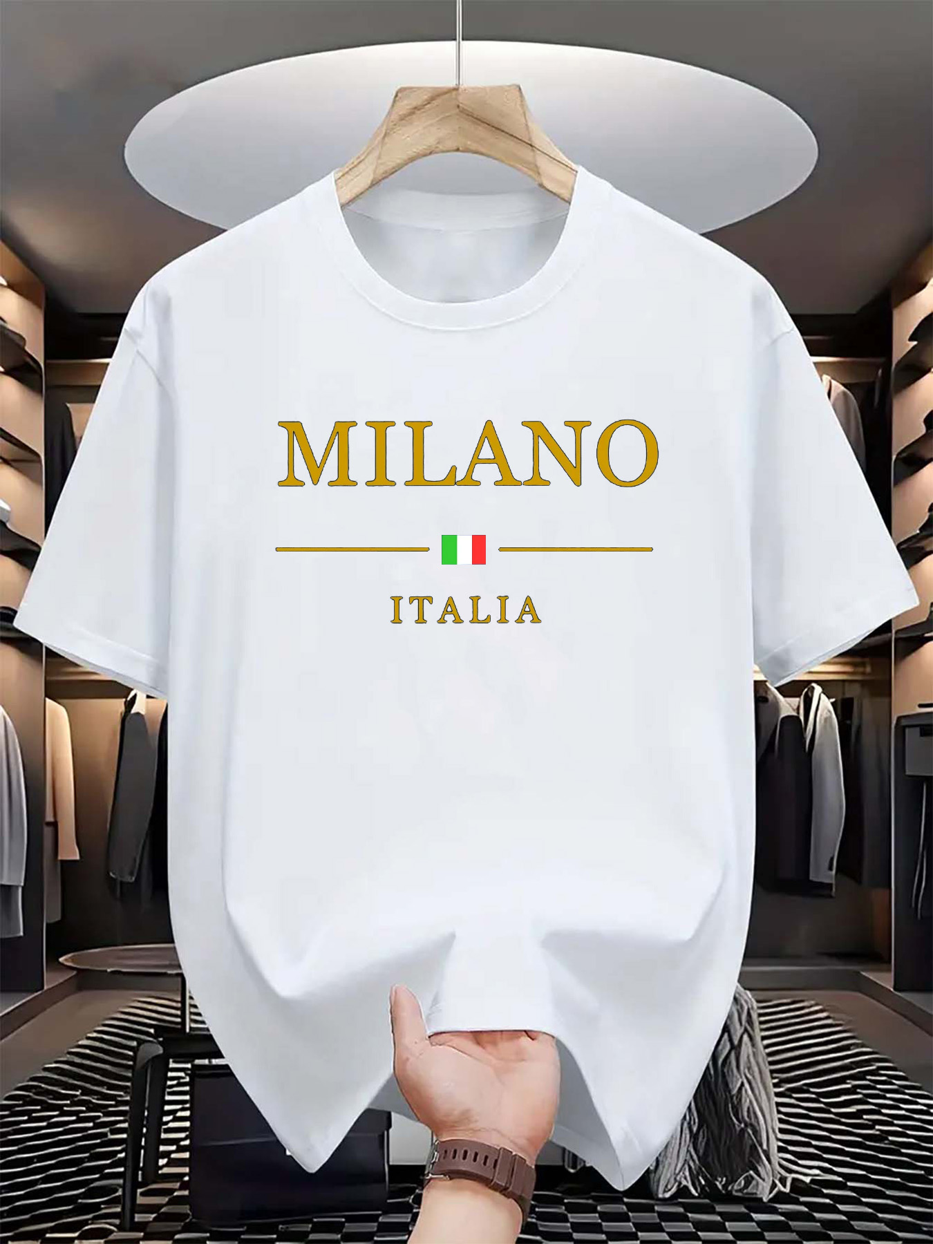 イタリア ミラノ プリント メンズ レディース ピュアコット - Street Fashion In Milan のレビューと価格