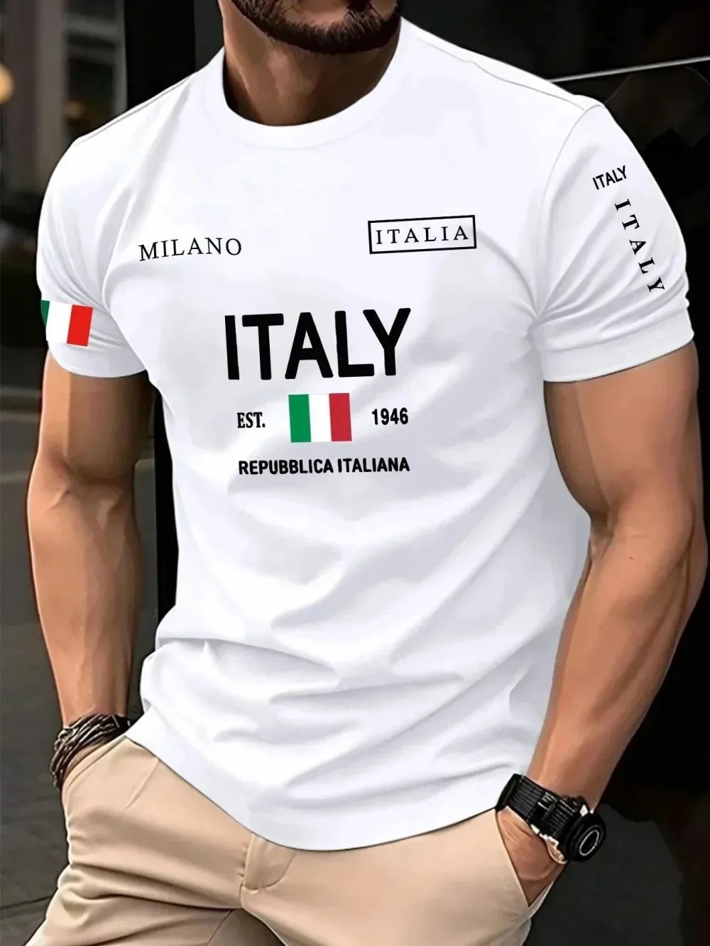 3D プリントヨーロッパアメリカのファッショントレンドミラノ - Street Fashion In Milan のレビューと価格