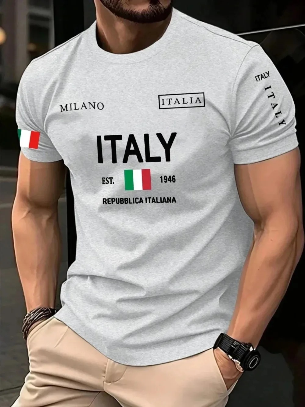 3D プリントヨーロッパアメリカのファッショントレンドミラノ - Street Fashion In Milan のレビューと価格