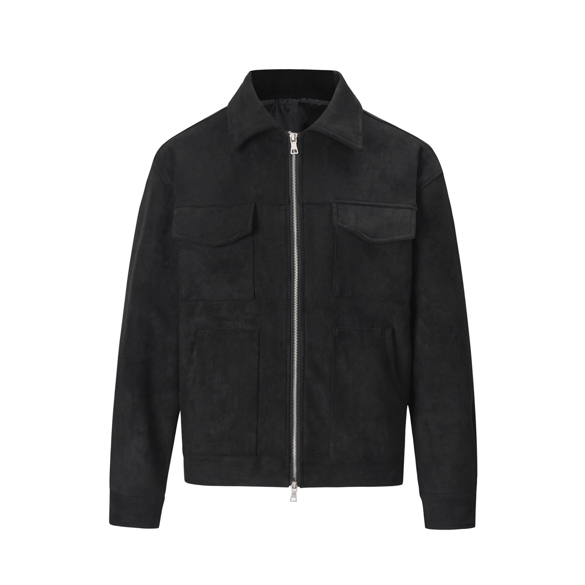春秋の新ファッションメンズアメリカンハイストリートソリッドカ - Street Fashion Taiwan のレビューと価格