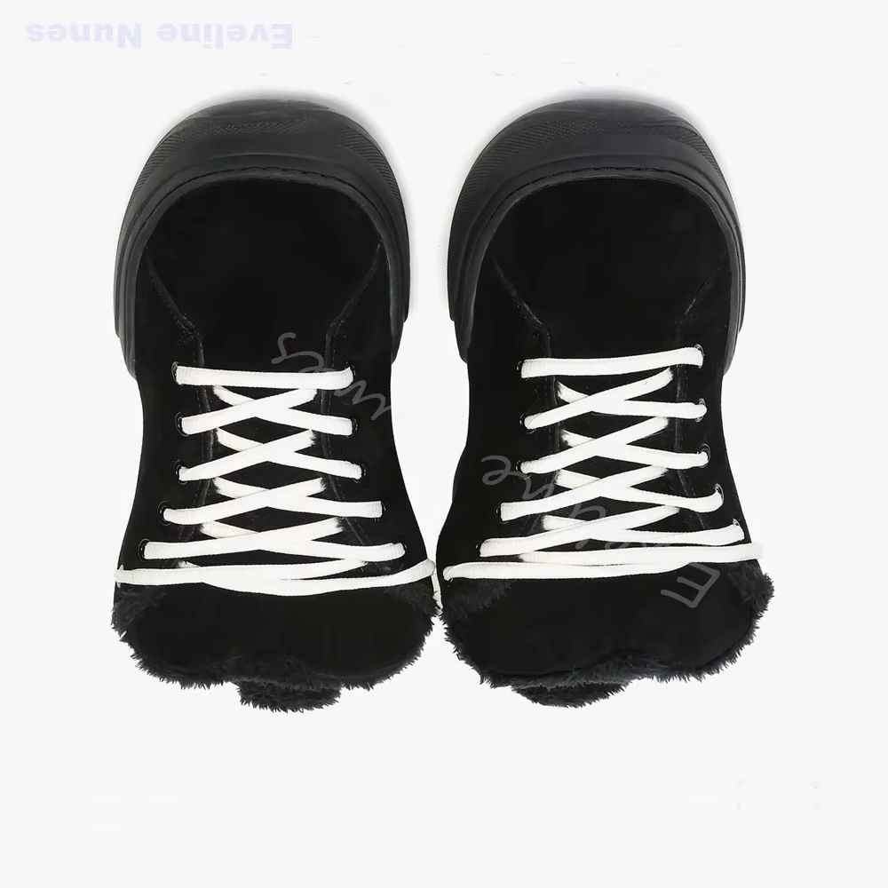 冬のファッションカジュアルフラットアンクルブーツ女性/男性フ - Street Fashion Online のレビューと価格