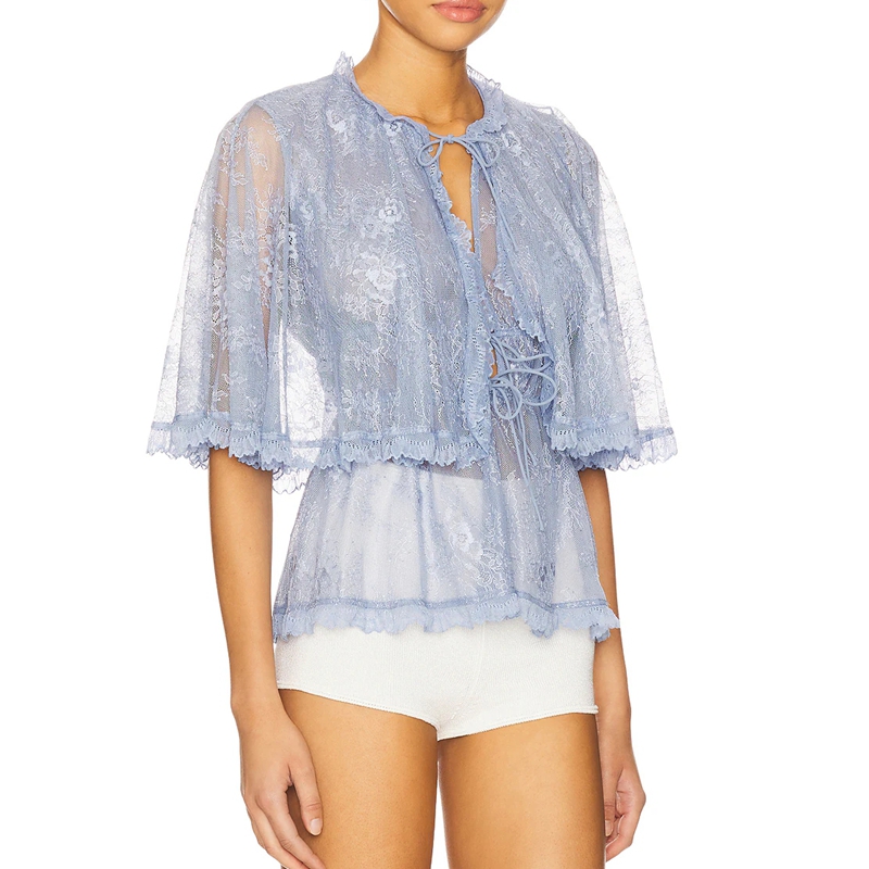 レディース エレガント シアー フローラルレース シースルー - Mesh Top Layering のレビューと価格