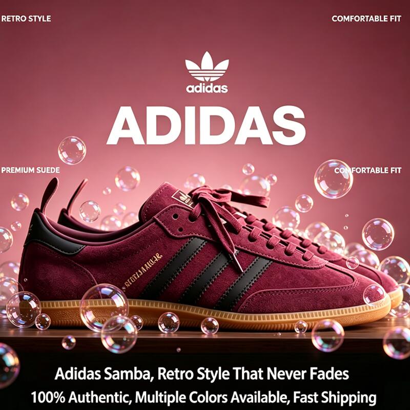 アディダス サンバ トレフォイル ユニセックス ロートップ  - Street Fashion Adidas のレビューと価格