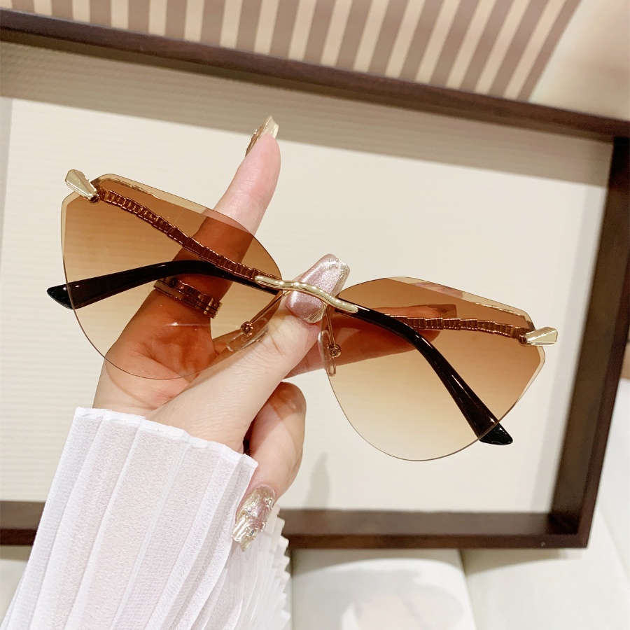 1Pc レディースファッションメガネ新しいスタイルのハイエン - Street Fashion Glasses のレビューと価格