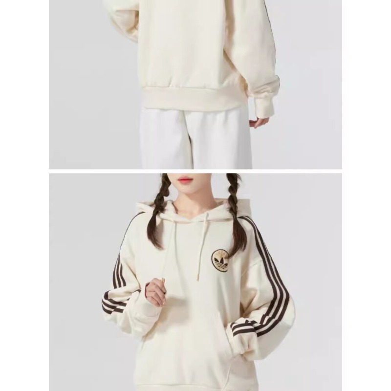 アディダス アシンメトリーシーム フードスウェットシャツ ハ - Street Fashion Adidas のレビューと価格