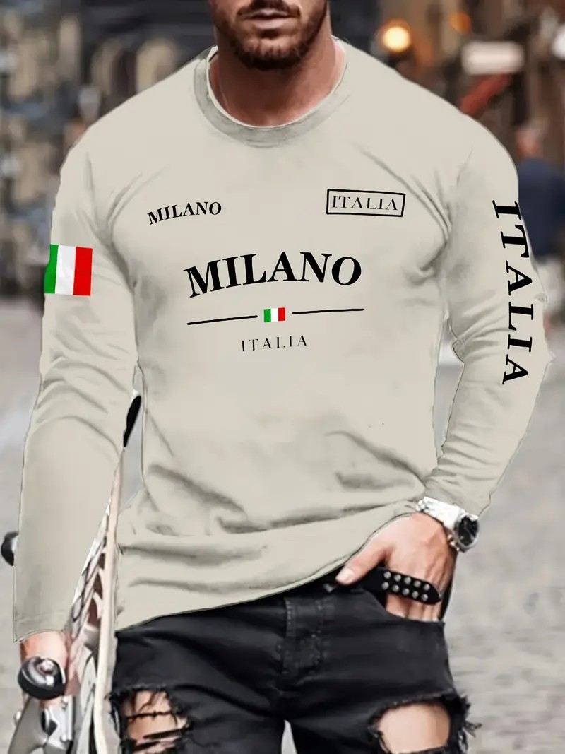 2026年春夏 メンズ長袖Tシャツ ストリートファッション  - Street Fashion In Milan のレビューと価格
