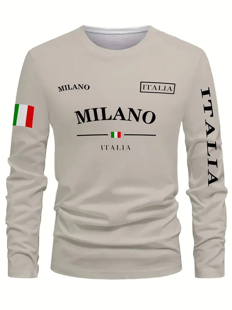 2026年春夏 メンズ長袖Tシャツ ストリートファッション  - Street Fashion In Milan のレビューと価格
